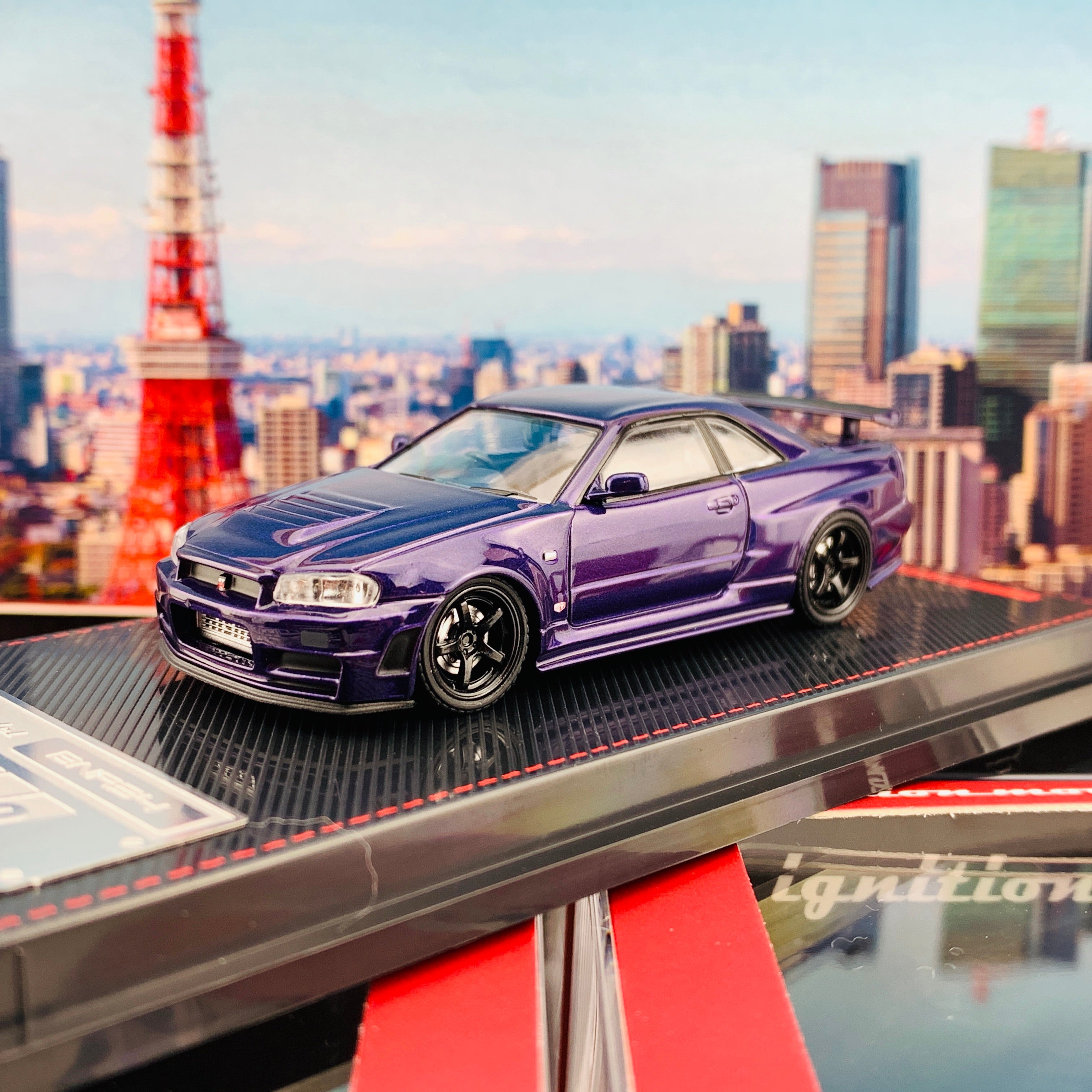Ignition Model 1/64 Nismo R34 GTR Z-tune Purple Metallic IG2127