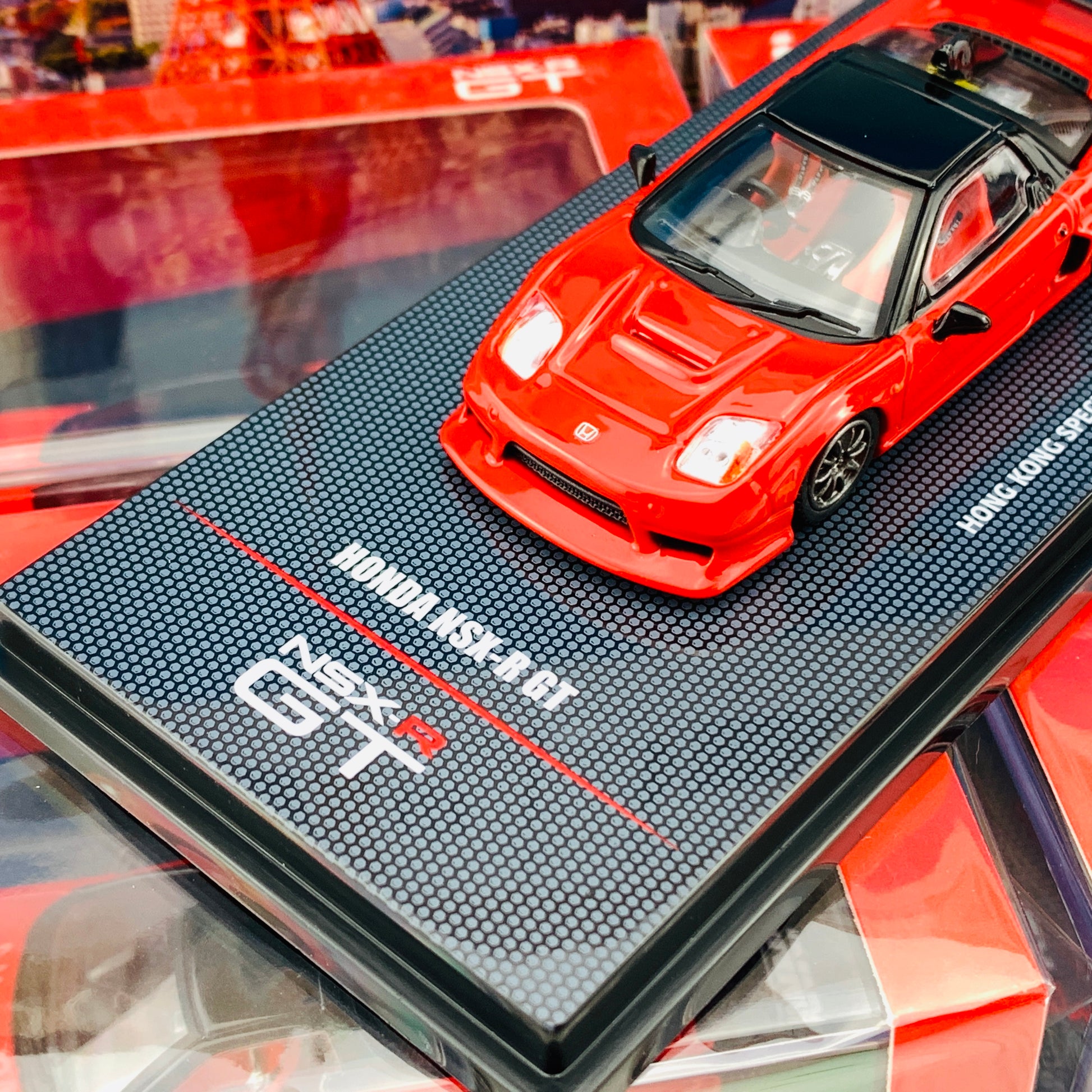 INNO64 HONDA NSX-R GT Hong Kong Special Edition RED with Extra Wheels IN64-NSXRGT-RED