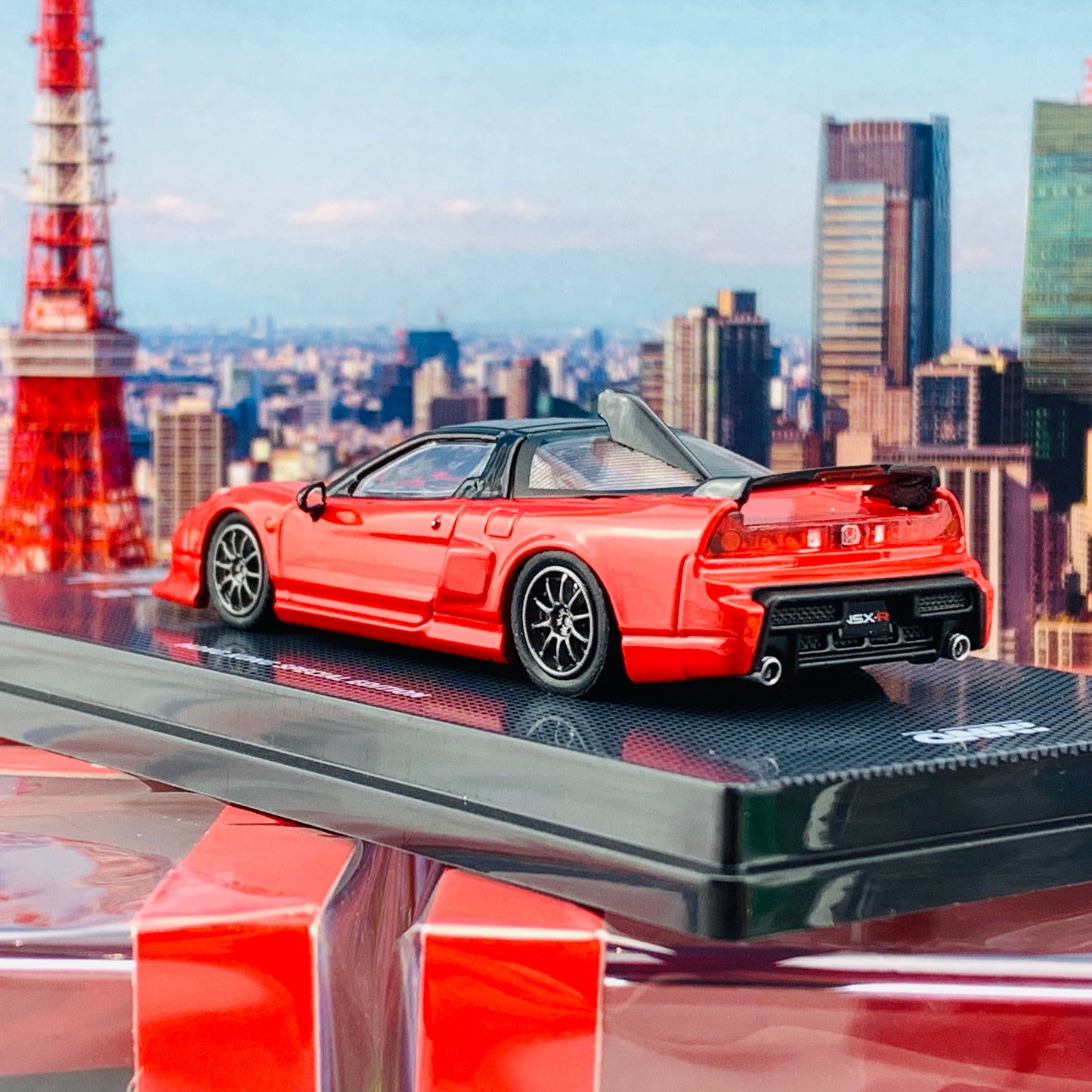 INNO64 HONDA NSX-R GT Hong Kong Special Edition RED with Extra Wheels IN64-NSXRGT-RED
