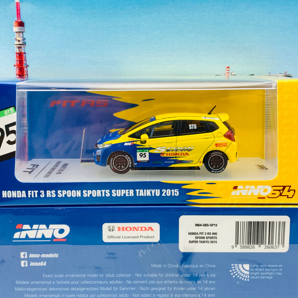 INNO64 HONDA Fit 3 RS #95 Spoon Sports Super Taikyu 2015 IN64-GK5-SP15