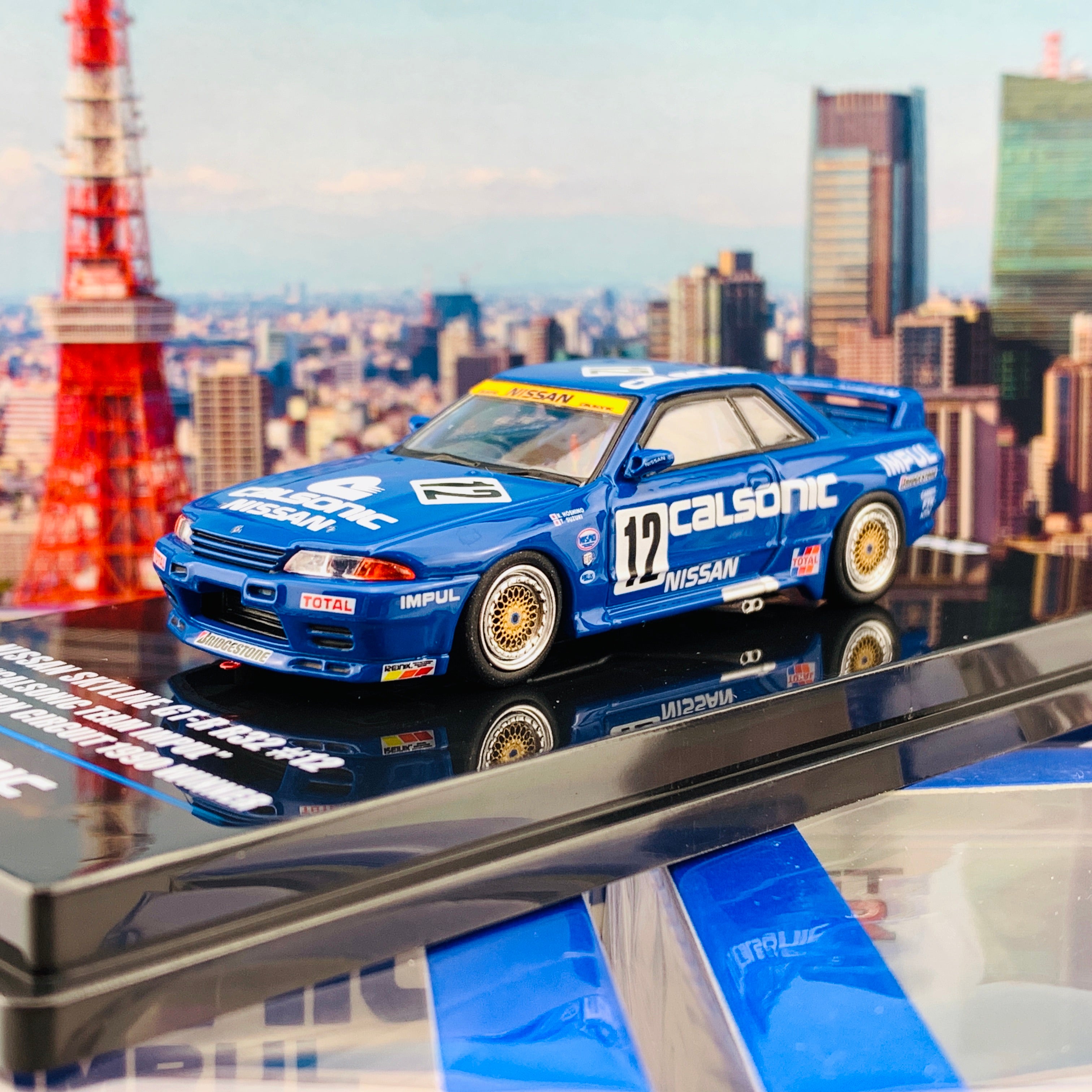 INNO64 NISSAN SKYLINE GTR R32 #12 CALSONIC JTC 1990 IN64-R32-CA12