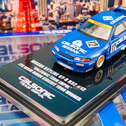 INNO64 NISSAN SKYLINE GTR R32 #12 CALSONIC JTC 1990 IN64-R32-CA12