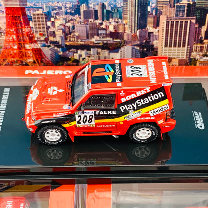 INNO64 1/64 MITSUBISHI PAJERO EVOLUTION #208 "PLATSTATION" Granada - Dakar Rally 1999 2017 IN64-EVOP-PS99 