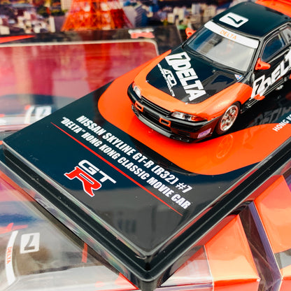 INNO64 Nissan Skyline GTR R32 # "DELTA" Hong Kong Classic Movie Car - Hong Kong Special Edition IN64-R32-DELTA