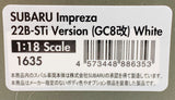 Ignition Model 1/18 Subaru Impreza 22B-STi Version (GC8改) White IG1635