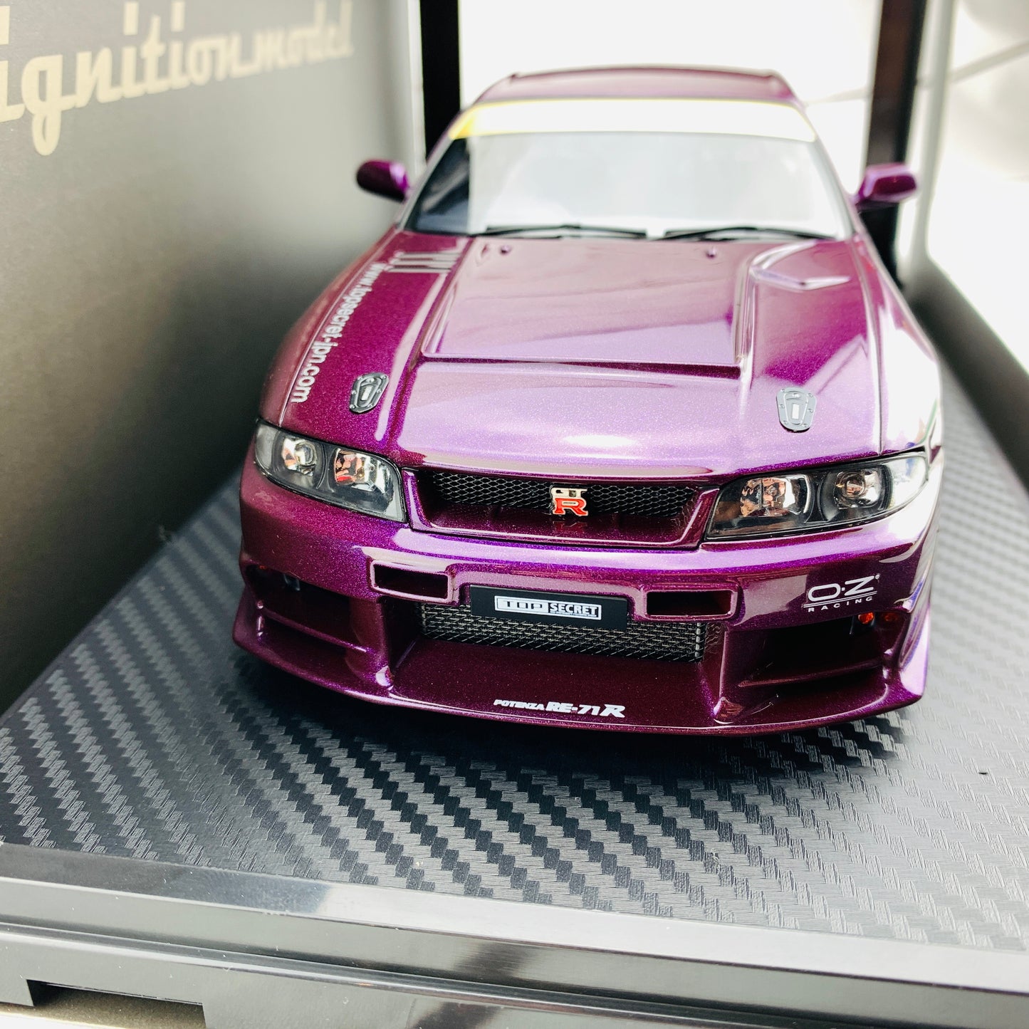 Ignition Model 1/18 TOP SECRET GTR (BCNR33) Midnight Purple IG1927