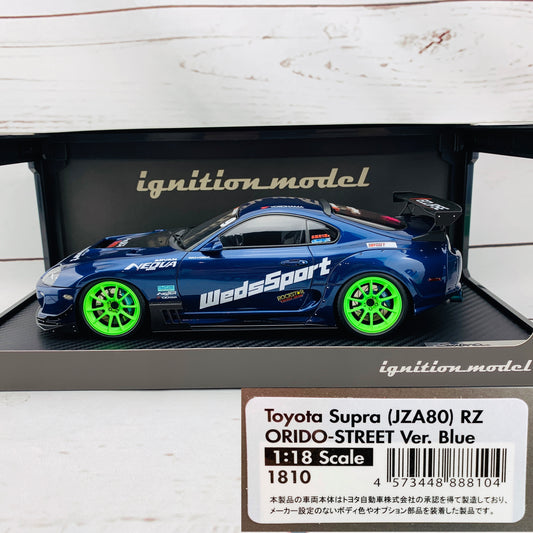 Ignition Model 1/18 Toyota Supra JZA80 RZ ORIDO-STREET Version Blue IG1810