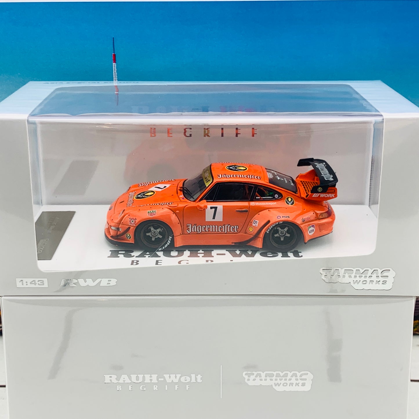 Tarmac Works 1/43 RWB 993 Jagermeister *** Asia Special Edition - Limited to 600 pcs *** T43-014-JA