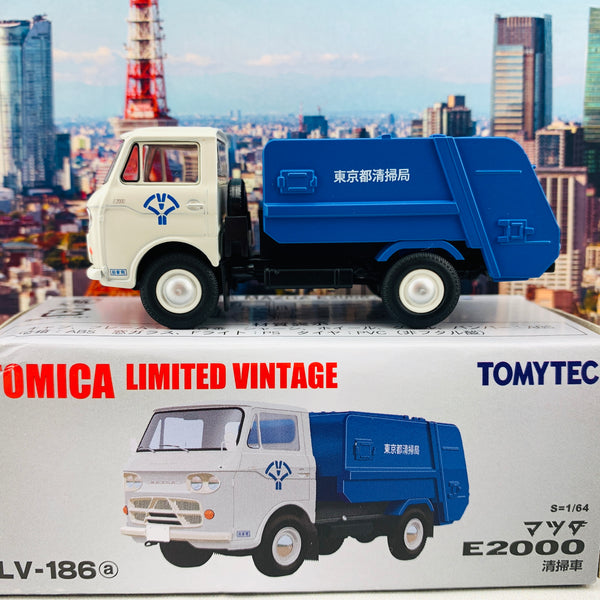 Tomytec Tomica Limited Vintage 1/64 Mazda E2000 Cleaning Truck LV-186a