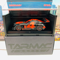 Tarmac Works 1/64 Mercedes-AMG GT3 4A Like Black No. 4 (Red) with Container Limited to 500pcs produced T64-008-4A4R