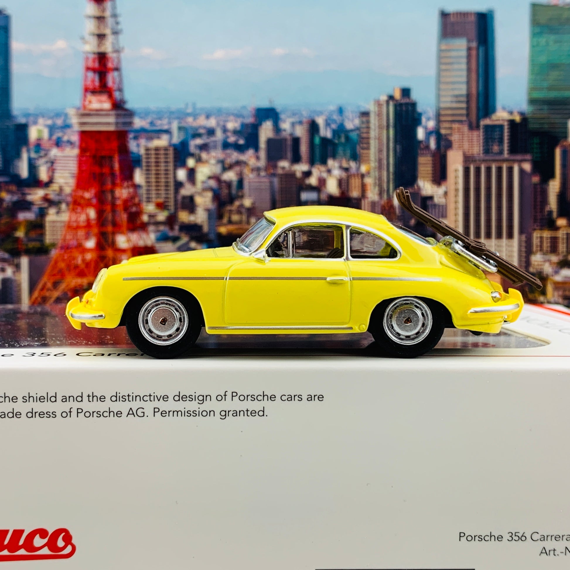 Schuco1/64 Porsche 356 Carrera 2 Skiurlaub 452022900