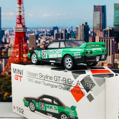 MINI GT 1/64 Nissan GT-R R32 Gr. A #87  HKS 1992 Group A. RHD MGT00102-R