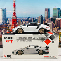 MINI GT 1/64 Porsche 911 GT2 RS Weissach Package White RHD MGT00086-R