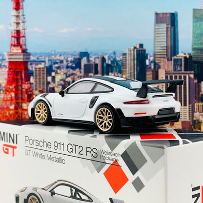 MINI GT 1/64 Porsche 911 GT2 RS Weissach Package White RHD MGT00086-R