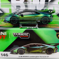 Tarmac Works x Mini GT Collaboration Model 1/64 LB★WORKS Lamborghini Huracán GT Magic Green LHD Blister clamshell Packed MGT00146-L