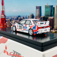 POP RACE  x INNO64 1/64 MITSUBISHI LANCER EVOLUTION III #28 Hong Kong - Beijing 555 Rally 1996 (with display case) PR64-EVO3-96HB28