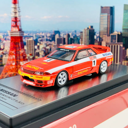 POP RACE x INNO64 1/64 NISSAN SKYLINE GTR R32 #1 Tooheys 1000 1992  (with display case) PR64-R32-92T01