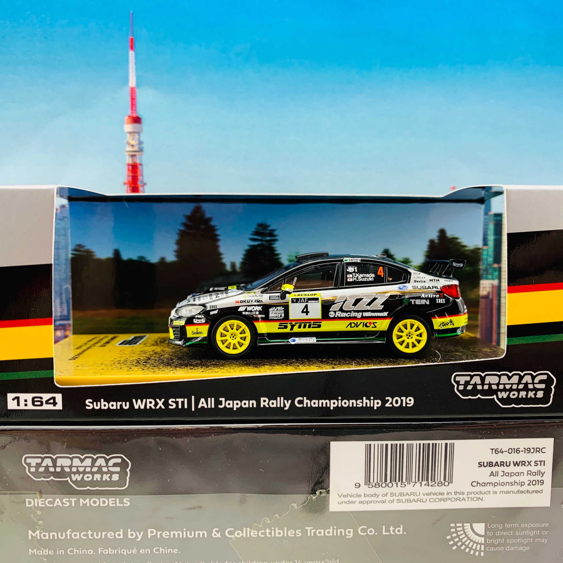 Tarmac Works 1/64 Subaru WRX STI JAF All Japan Rally Championship 2019 T64-016-19JRC