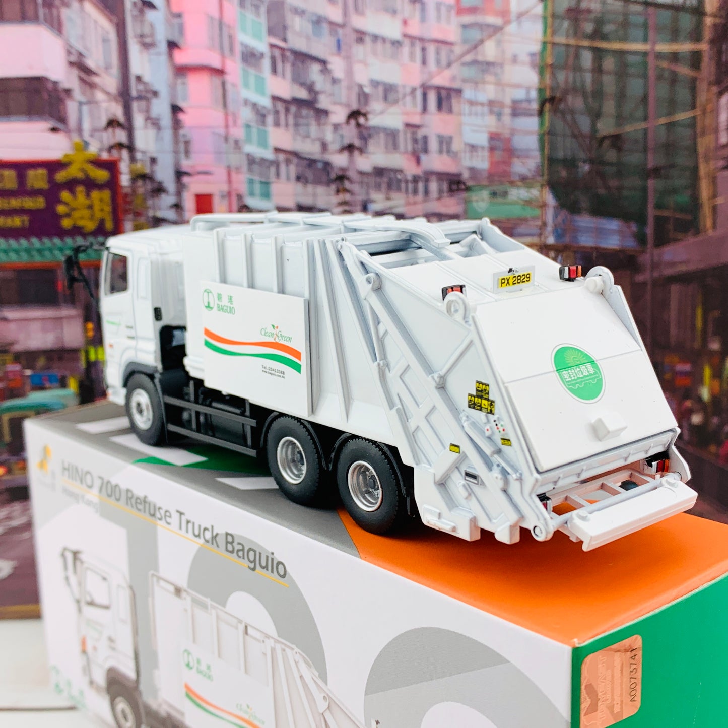 Tiny 微影 129 HINO 700 Refuse Truck Baguio 日野700垃圾車碧瑤 ATC64254