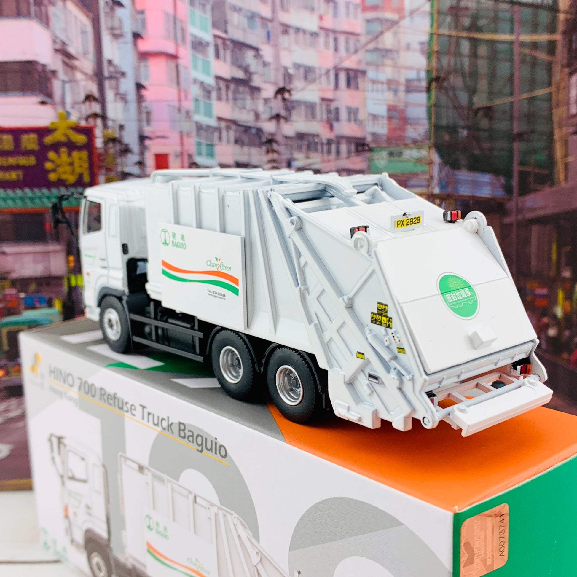 Tiny 微影 129 HINO 700 Refuse Truck Baguio 日野700垃圾車碧瑤 ATC64254