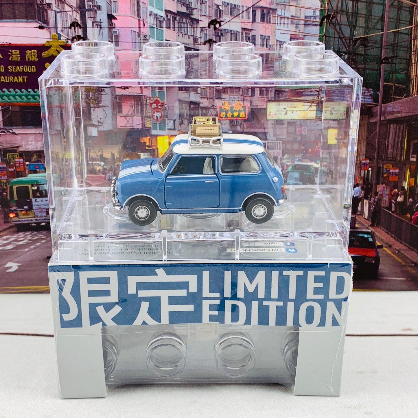 Tiny 微影 1/50 Mini Cooper MK1 Hong Kong Exhibition Limited Edition 藍色滕原再托書 [展會限定] ATC64727
