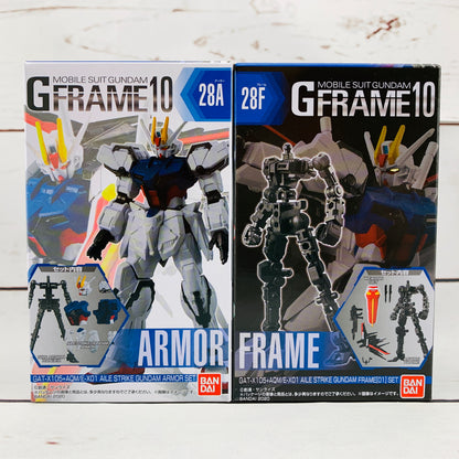GFRAME 10 Mobile Suit Gundam 28A GAT-X105+AQM/E-X01 Aile Strike Gundam Armor Set and 28F GAT-X105+AQM/E-X01 Aile Strike Gundam Frame (01) Set