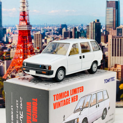 Tomica Limited Vintage Neo 1/64 Nissan Prairie Estate NV (1982) WHITE LV-N160a