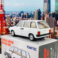 Tomica Limited Vintage Neo 1/64 Nissan Prairie Estate NV (1982) WHITE LV-N160a