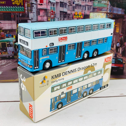 Tiny 微影 35 KMB DENNIS Dragon 12m (6C Mei Foo) 九巴 丹尼士巨龍12米 (淺藍色) (6C 美孚) KMB2020015