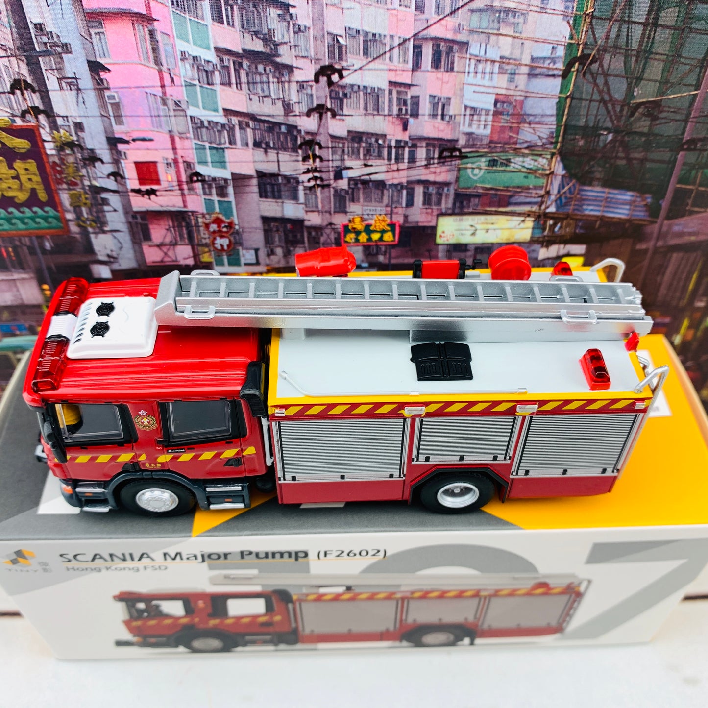 Tiny 微影 197 1/76 Scania Major Pump 消防處泵車 ATC64675