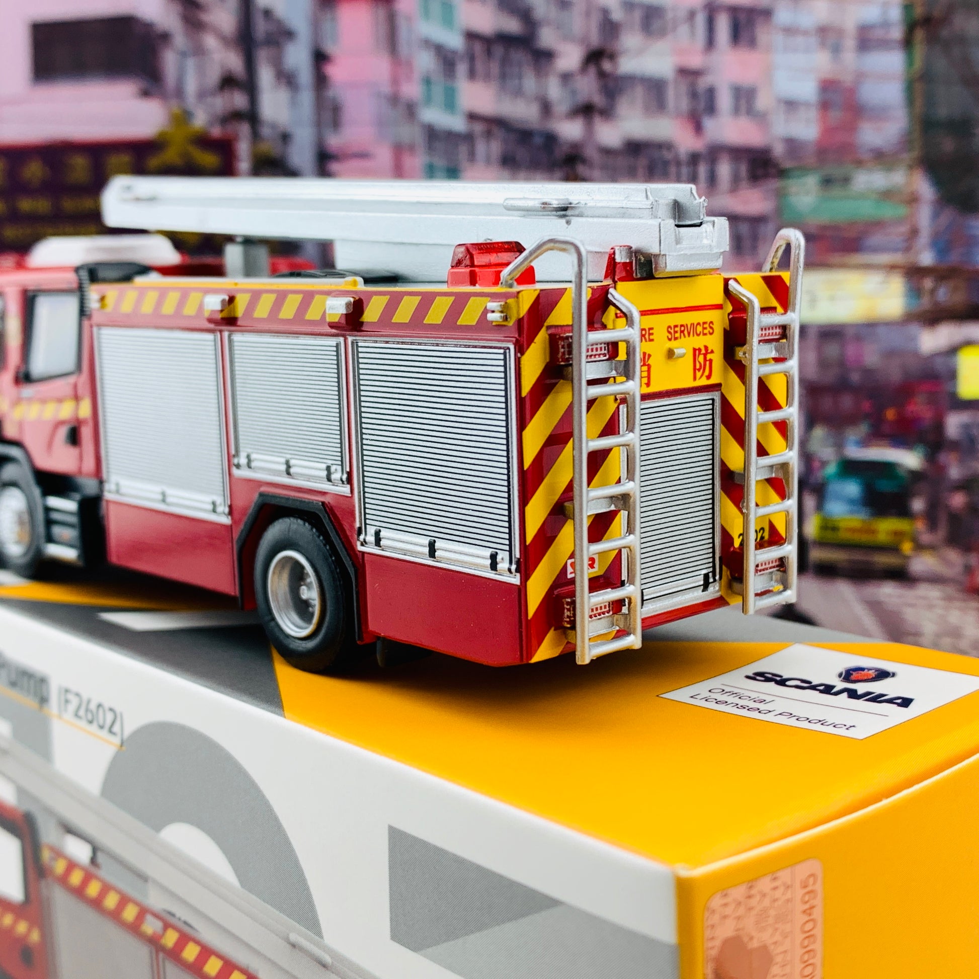 Tiny 微影 197 1/76 Scania Major Pump 消防處泵車 ATC64675