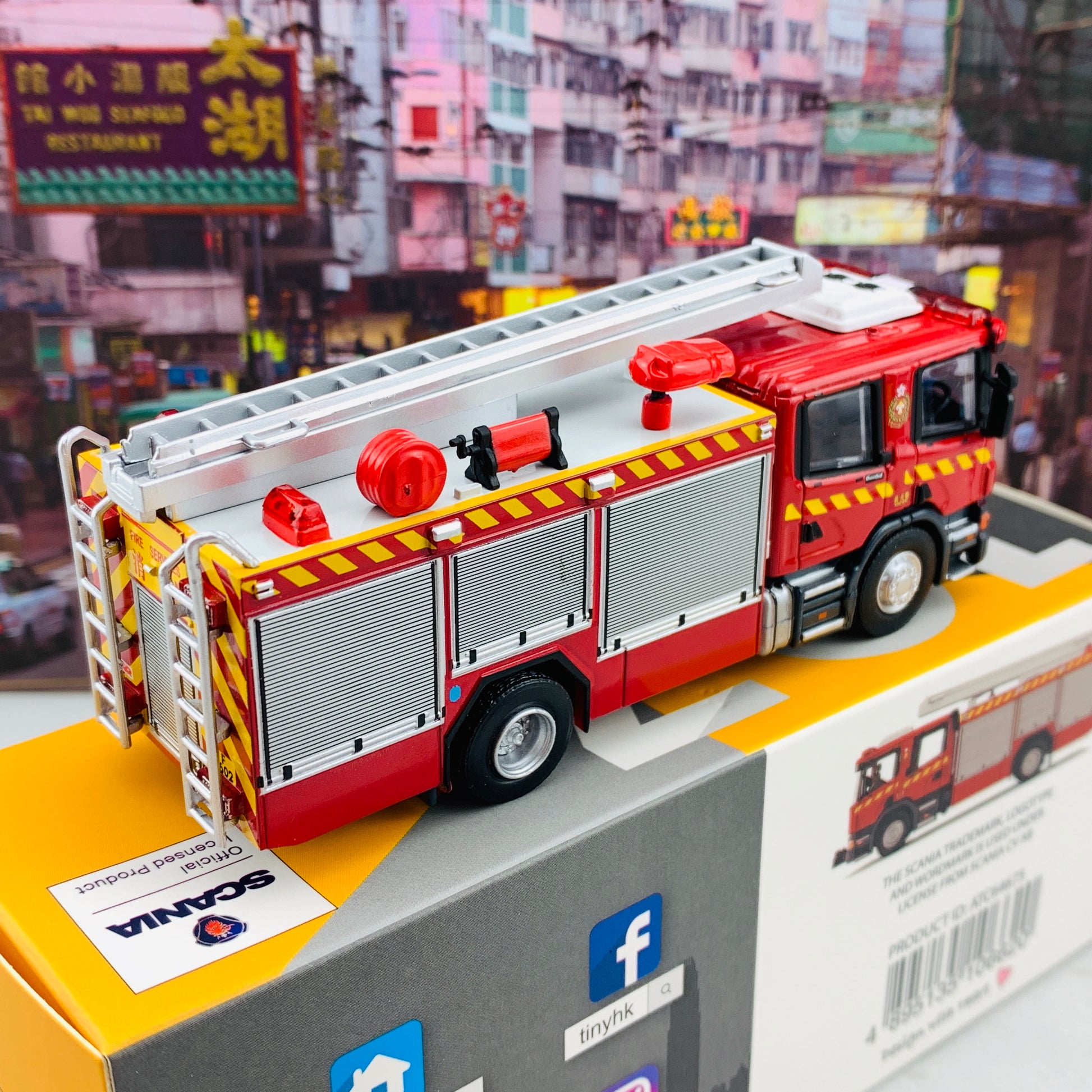 Tiny 微影 197 1/76 Scania Major Pump 消防處泵車 ATC64675