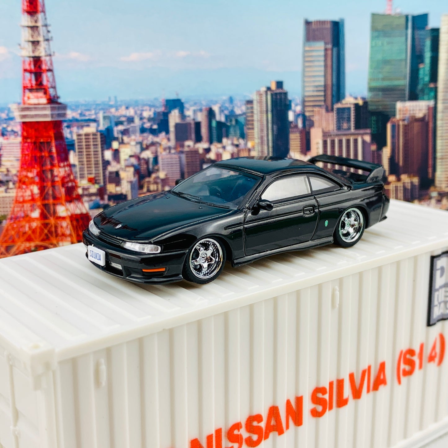 BM Creations JUNIOR 1/64 Nissan Silvia S14 Black RHD 64DM64001