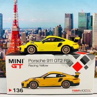 MINI GT 1/64 Porsche 911 GT2 RS Racing Yellow LHD MGT00136-L