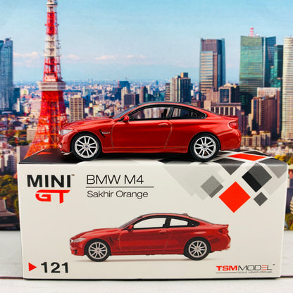 MINI GT 1/64  BMW M4 (F82) Sakhir Orange LHD MGT00121-L 