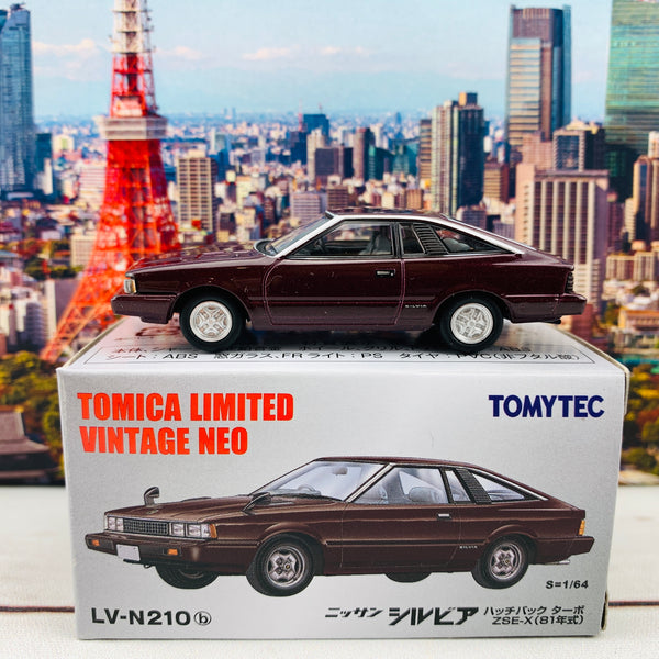 Tomytec Tomica Limited Vintage Neo 1/64 Nissan Silvia Hatchback Turbo ZSE-X 1981 Maroon LV-N210b