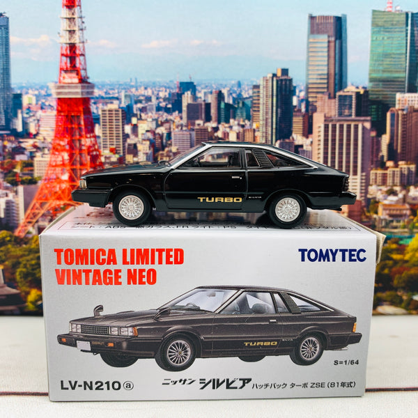 Tomytec Tomica Limited Vintage Neo 1/64 Nissan Silvia Hatchback Turbo ZSE 1981 BLACK LV-N210a