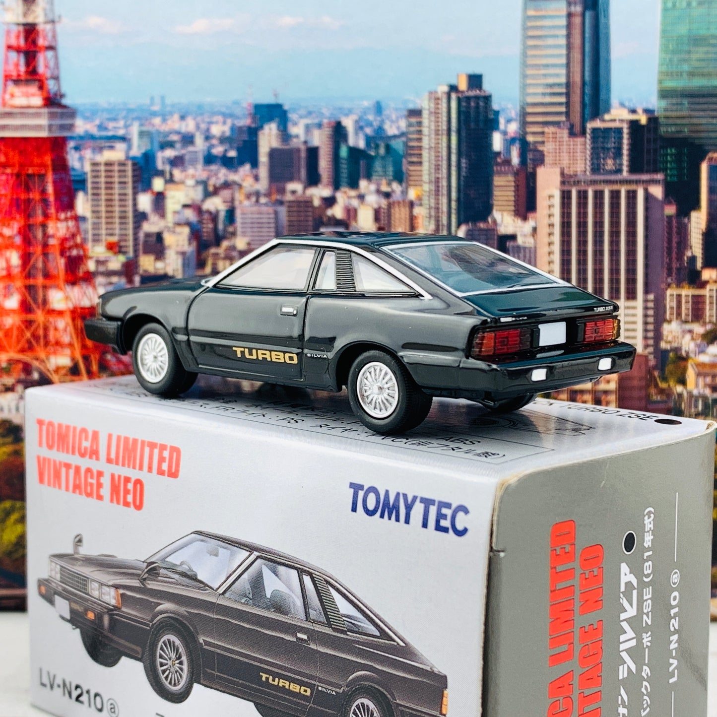 Tomytec Tomica Limited Vintage Neo 1/64 Nissan Silvia Hatchback Turbo ZSE 1981 BLACK LV-N210a