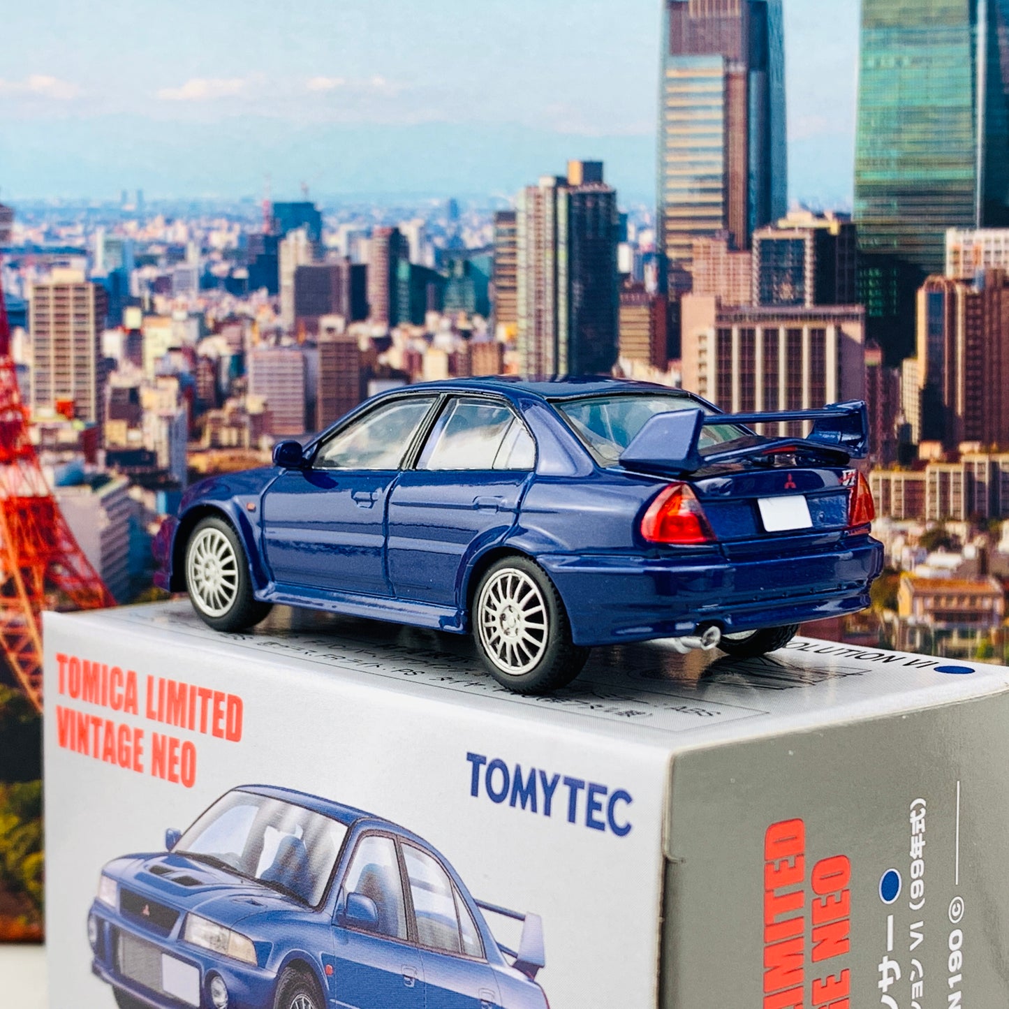 Tomytec Tomica Limited Vintage Neo 1/64 Mitsubishi Lancer GSR Evolution VI Navy Blue LV-N190c