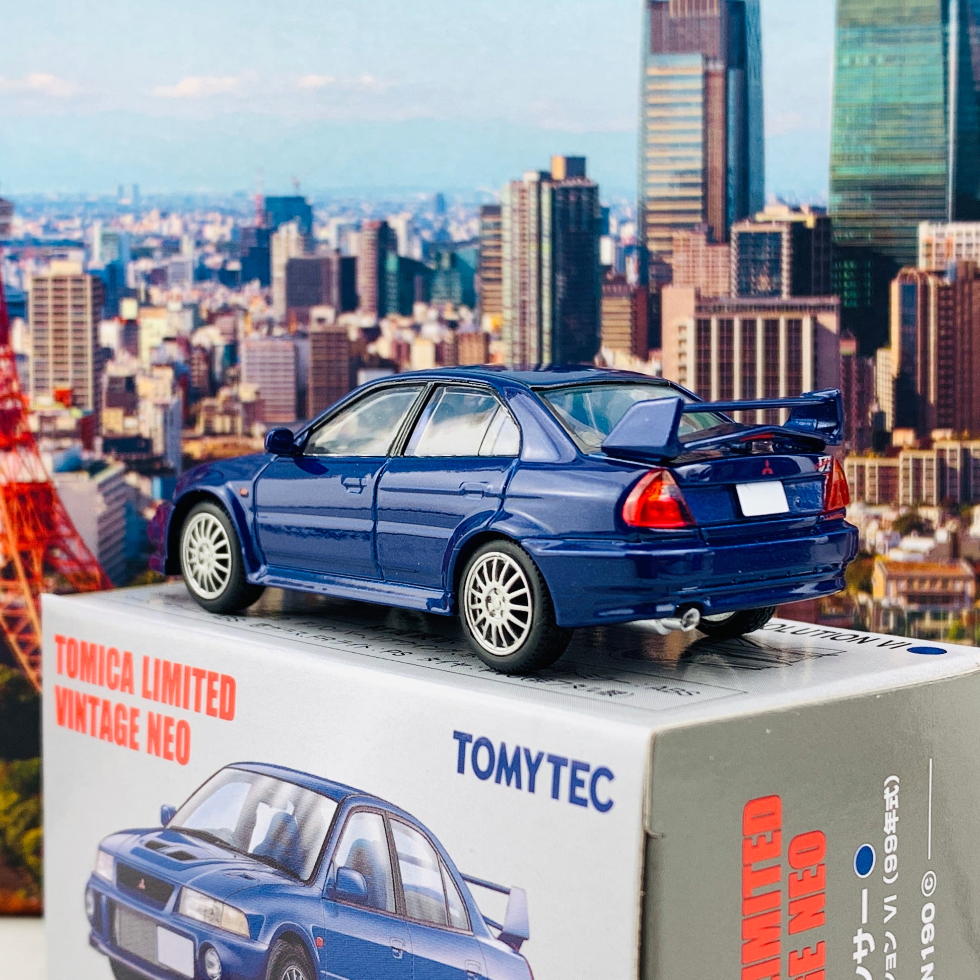 Tomytec Tomica Limited Vintage Neo 1/64 Mitsubishi Lancer GSR Evolution VI Navy Blue LV-N190c