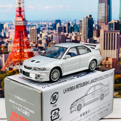 Tomytec Tomica Limited Vintage Neo 1/64 Mitsubishi Lancer GSR Evolution VI Silver LV-N190d
