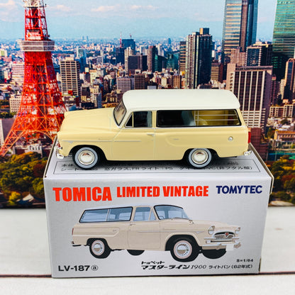 Tomytec Tomica Limited Vintage Toyopet Masterline 1900 (1962) LV-187a Beige/White