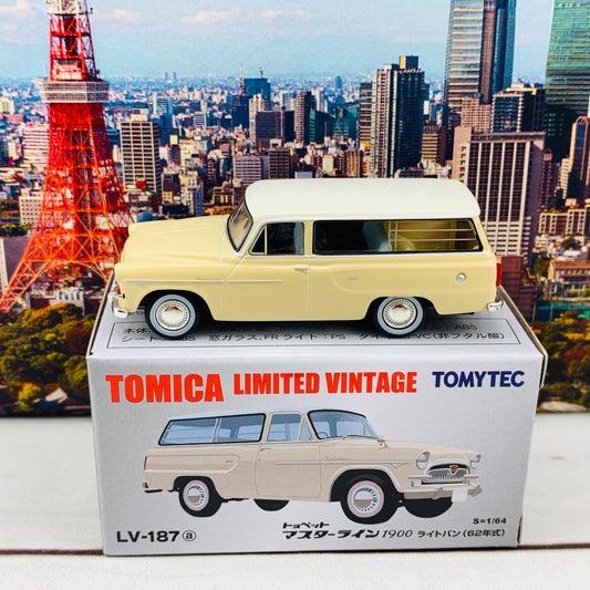 Tomytec Tomica Limited Vintage Toyopet Masterline 1900 (1962) LV-187a Beige/White