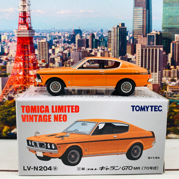 Tomica Limited Vintage Neo 1/64 Mitsubishi Colt Galant GTO MR Orange 1970 LV-N204a