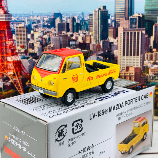 Tomytec Tomica Limited Vintage Mazda Porter Cab one side open Bridgestone LV-185c