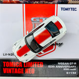 Tomytec Tomica Limited Vintage Neo 1/64 Nissan GTR 50th ANNIVERSARY WHITE LV-N200c