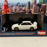 HOBBY JAPAN 1/64 Mitsubishi Lancer GSR Evolution III CE9A Customized Version Scortia White HJ641010CW