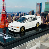 HOBBY JAPAN 1/64 Mitsubishi Lancer GSR Evolution III CE9A Customized Version Scortia White HJ641010CW