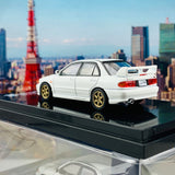 HOBBY JAPAN 1/64 Mitsubishi Lancer GSR Evolution III CE9A Customized Version Scortia White HJ641010CW