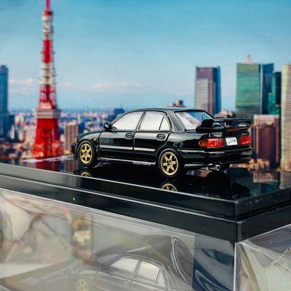 HOBBY JAPAN 1/64 Mitsubishi Lancer GSR Evolution III CE9A Customized Version Pyrenees Black HJ641010CBK